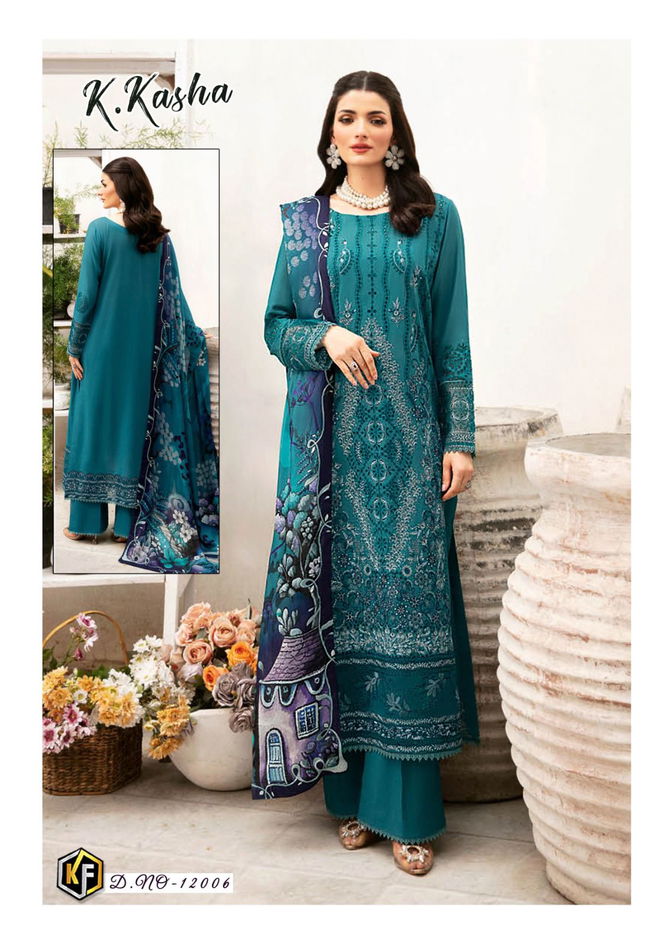 K Kasha Vol 12 By Keval  Cotton Printed Pakistani Dress Material Wholesale Shop In Surat